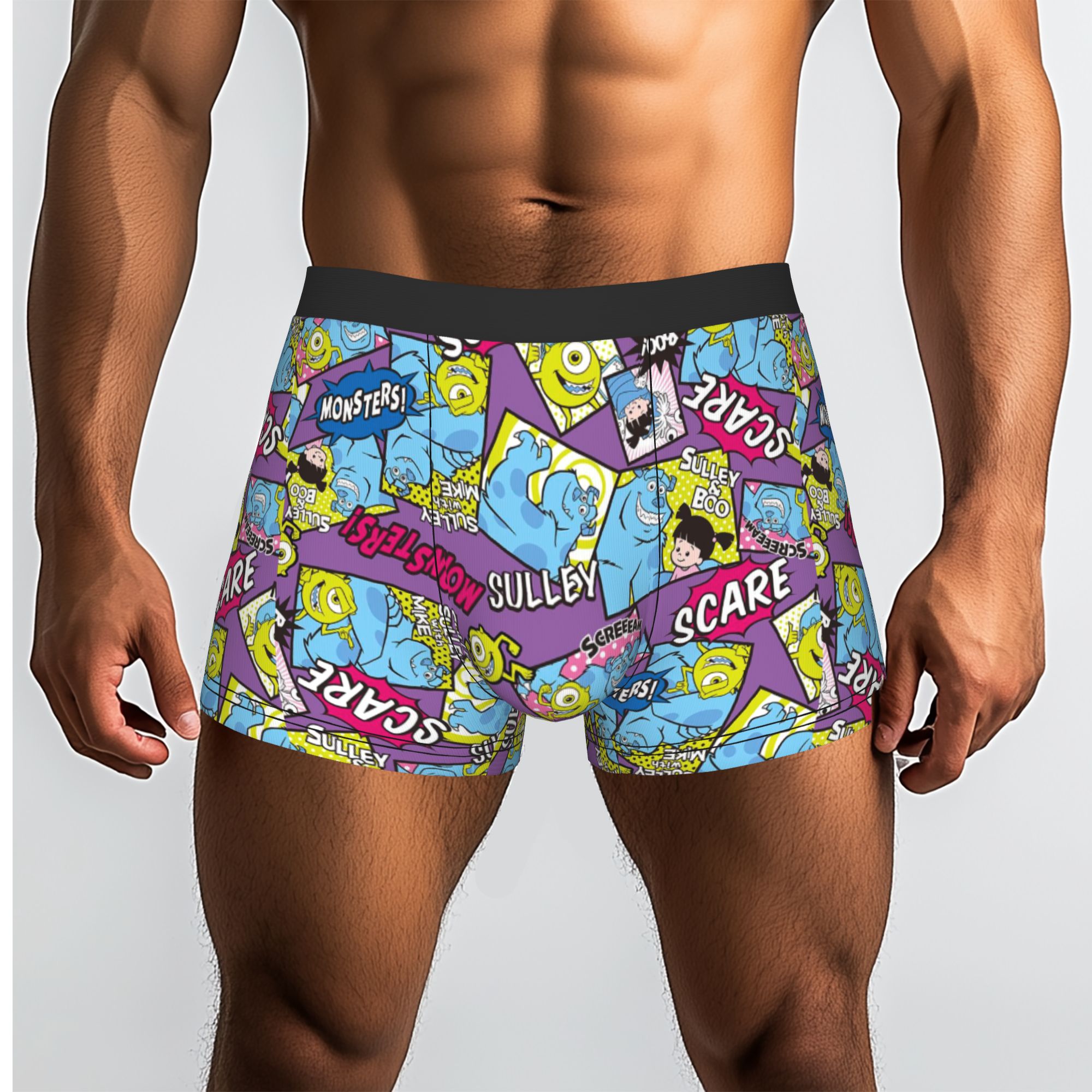 Men'S Fashion Underwear - Custom M-Monsters Anime University Boxers Shorts