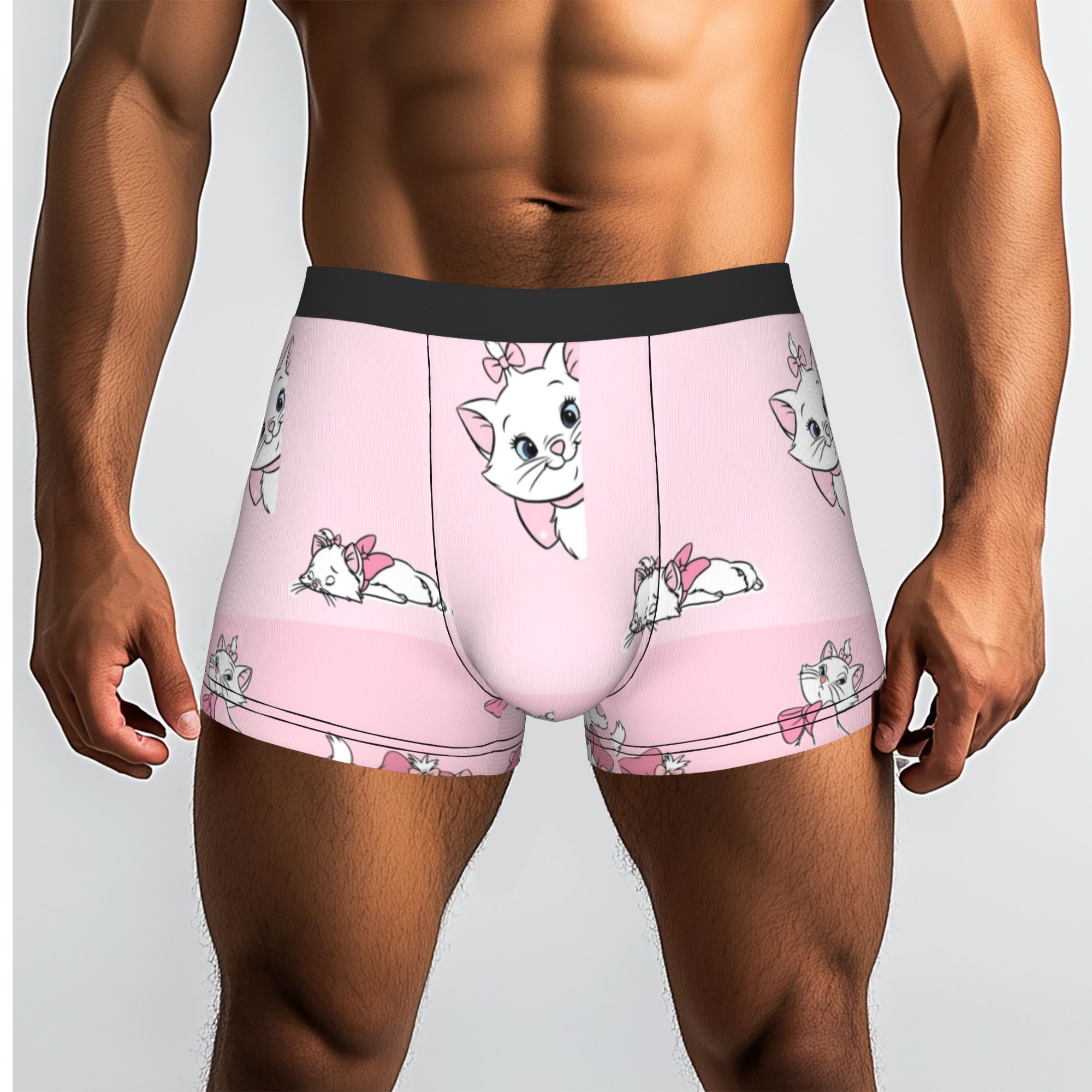 Men'S Fashion Underwear - Custom M-Marie Cat Cartoon Boxers Shorts
