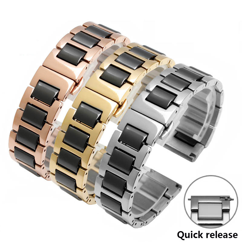 Mens Fashion In 1920 - Stainless steel in Ceramic watchband 12