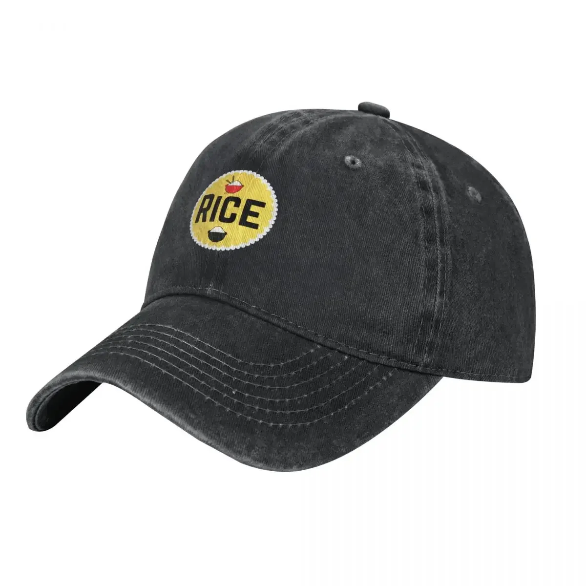 Men'S Fashion Labels - Rice- Yellow Food Container Label Baseball