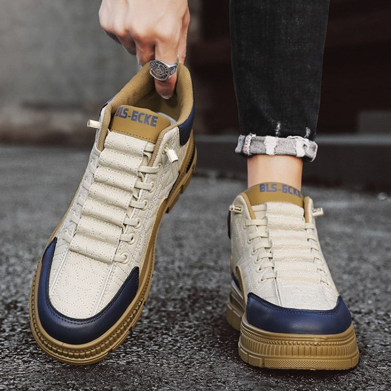 Men Fashion Vintage - Slip-On Platform Men's Boots Spring Autumn