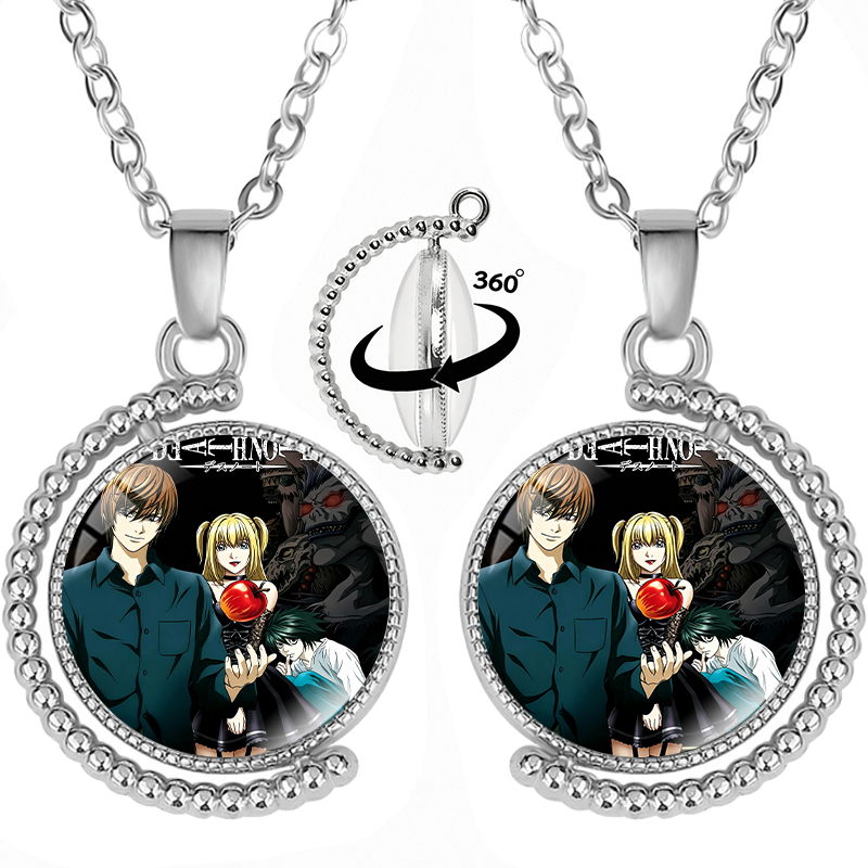 Men'S Fashion Necklaces - Death Note Fashion Rotatable Necklace for