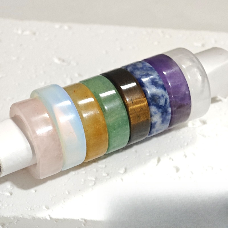 8mm Natural Crystal Healing Ri - Mens Fashion In 1920 recension och pris