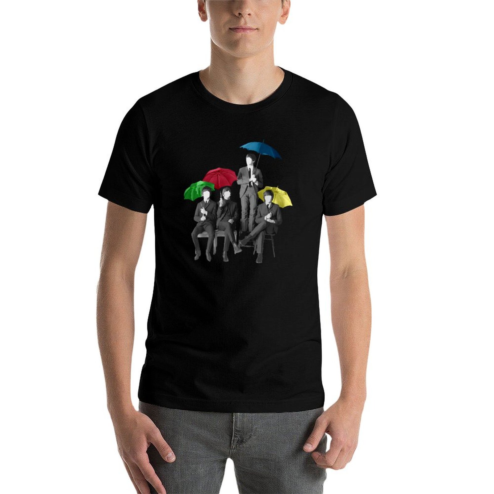 Umbrella Fab Four T-Shirt Casu - Men'S Fashion Umbrella recension och pris