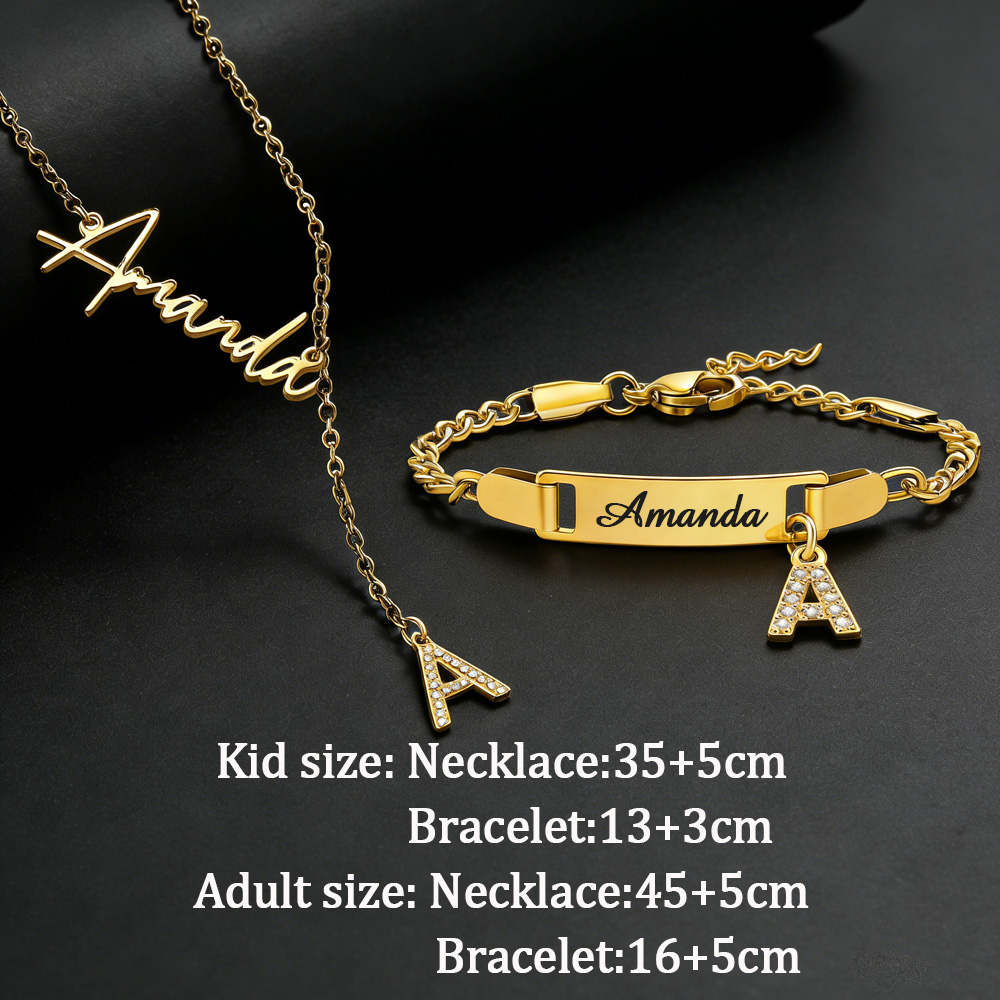 Akizoom Custom Name Zircon Let - Men'S Fashion Jewelry Bracelets recension och pris