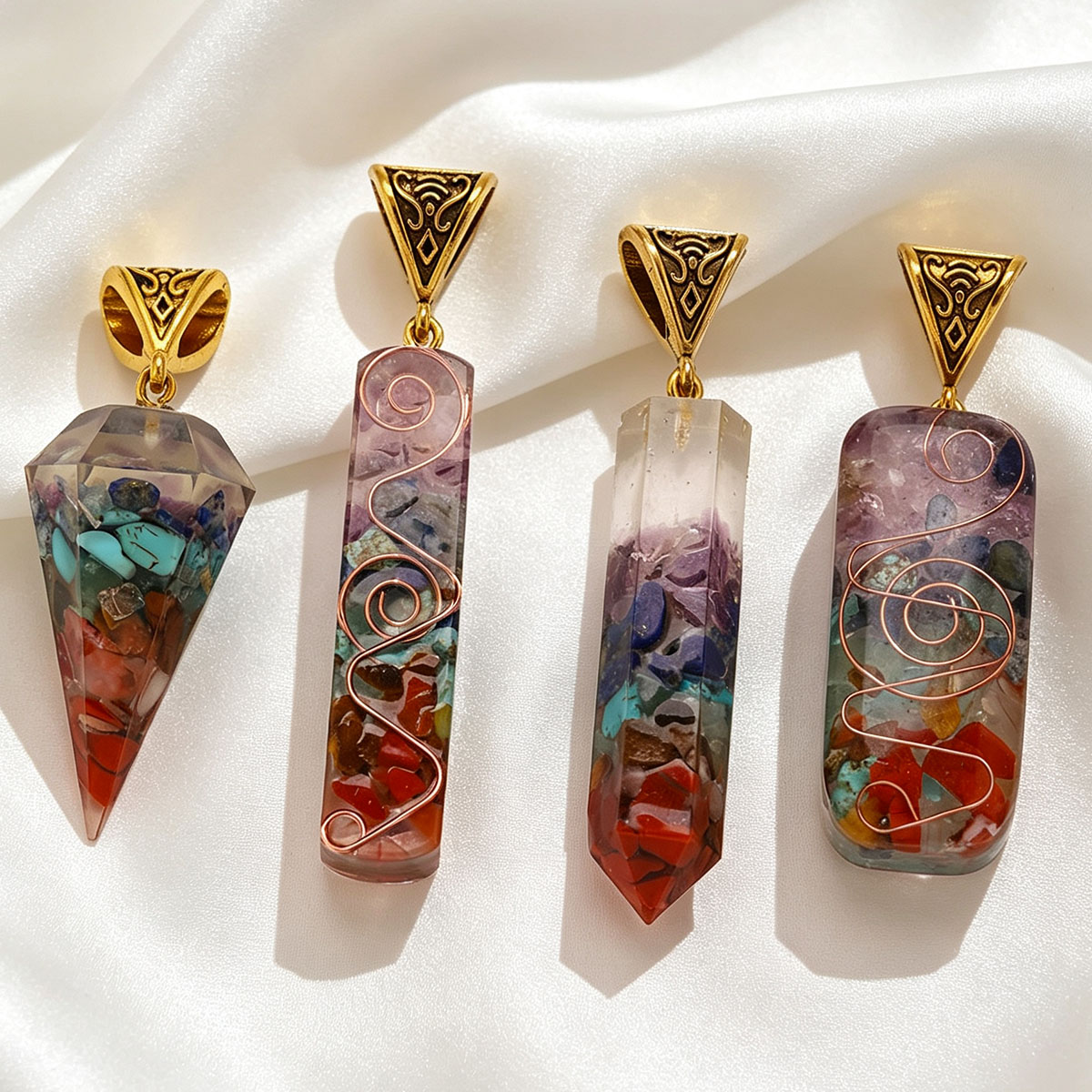 1pc Colorful Gravel Necklace N - Men'S Fashion Necklaces recension och pris