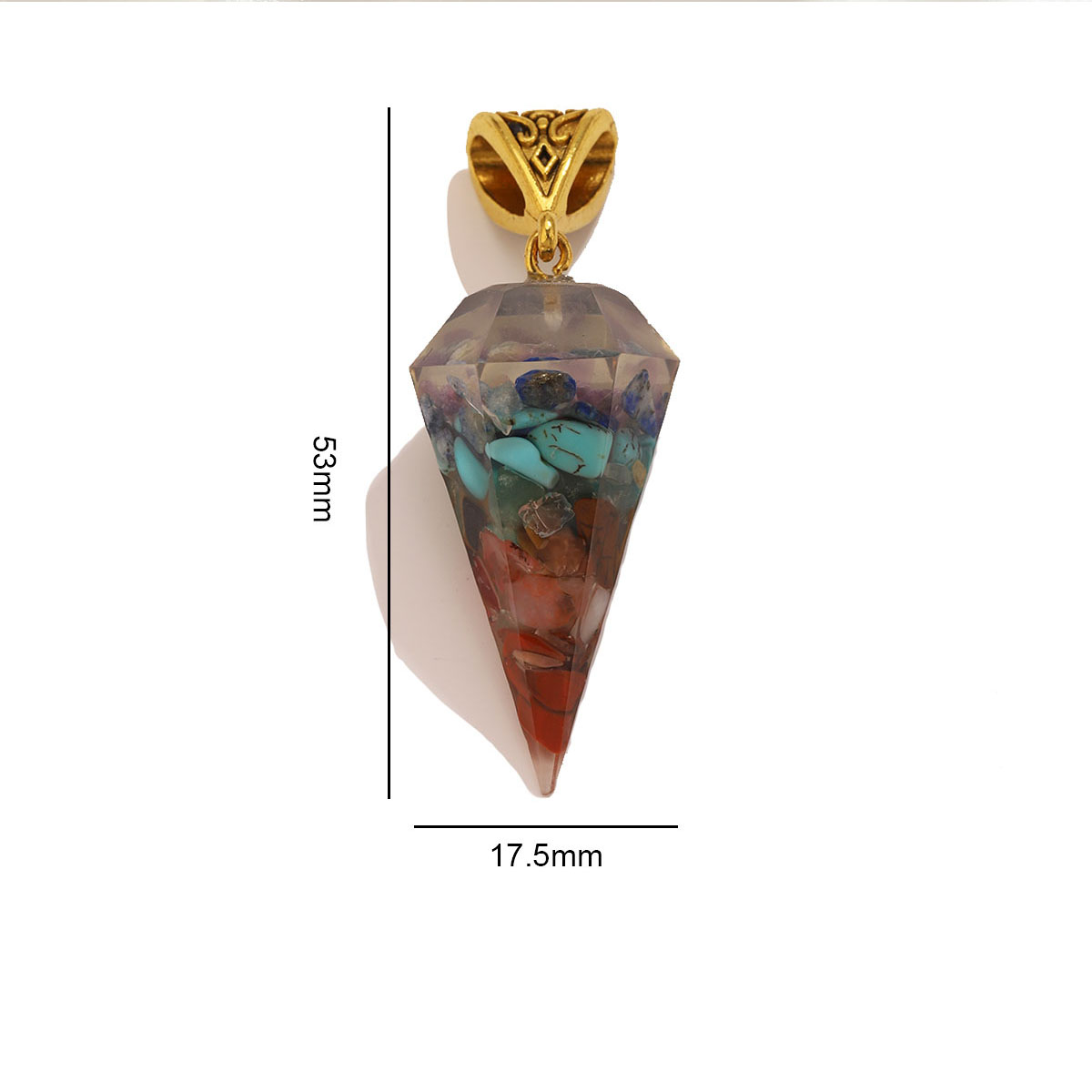 1pc Colorful Gravel Necklace N - Men'S Fashion Necklaces recension och pris