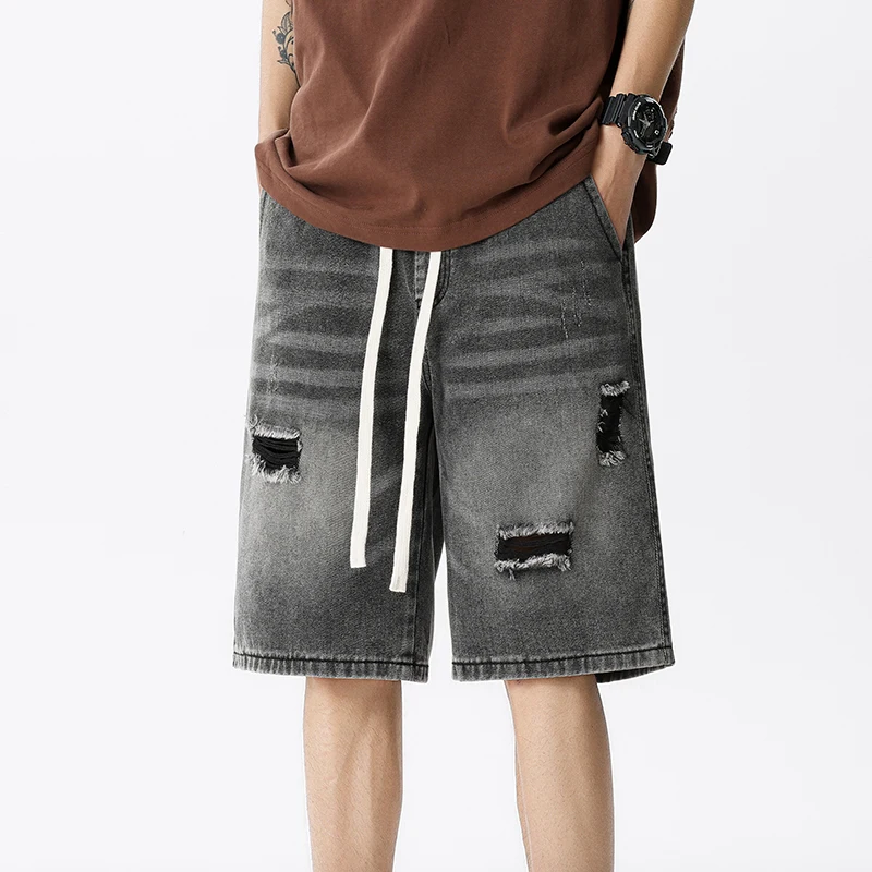 Summer Thin Denim Shorts Men's - Men'S Fashion Overalls recension och pris