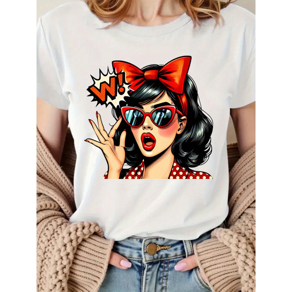 Retro Pop Art Woman Graphic Pr - Mens Fashion In The 50S recension och pris