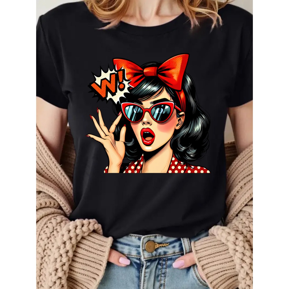 Retro Pop Art Woman Graphic Pr - Mens Fashion In The 50S recension och pris