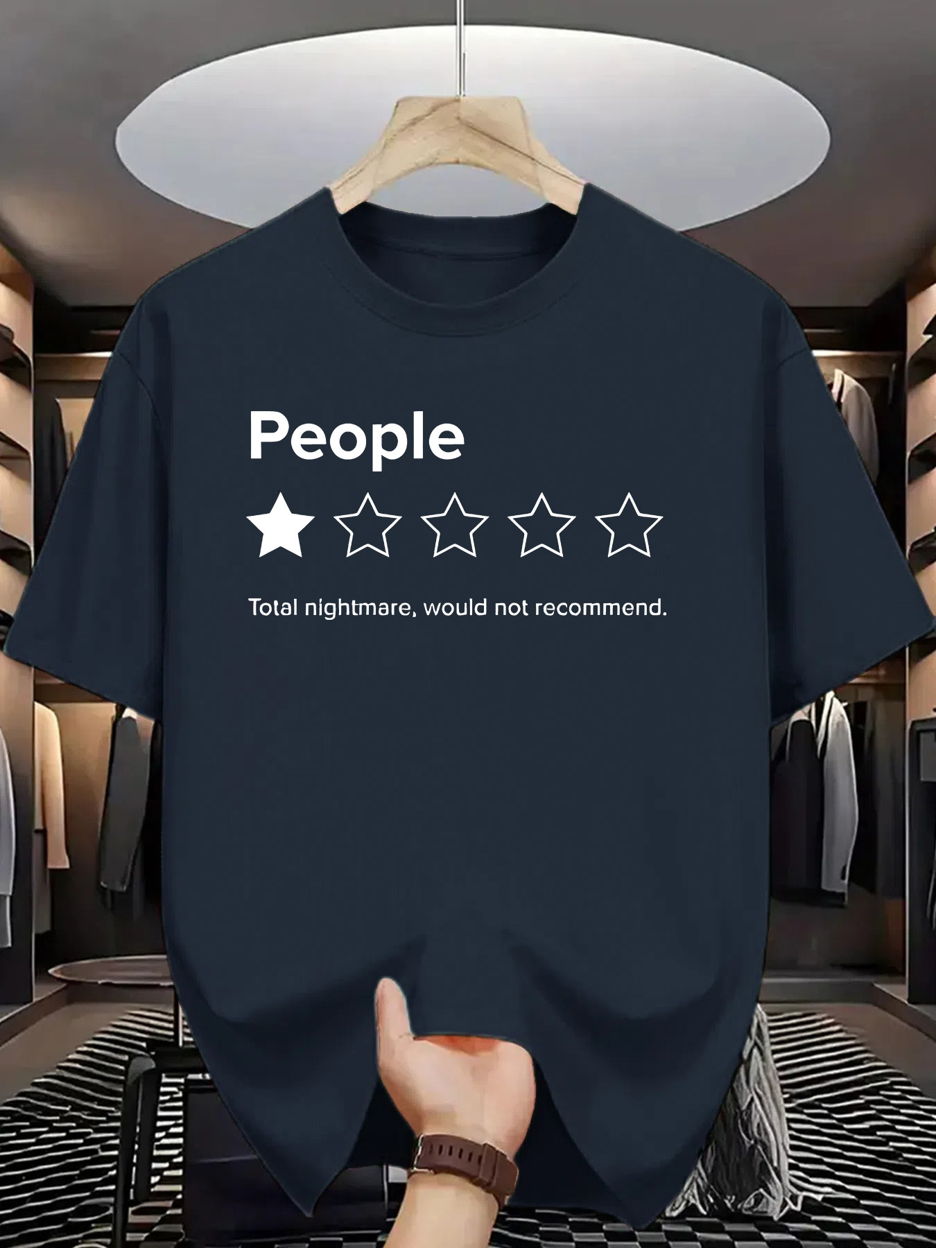 People 1 Star Review Print Gra - Men'S Fashion Reviews recension och pris
