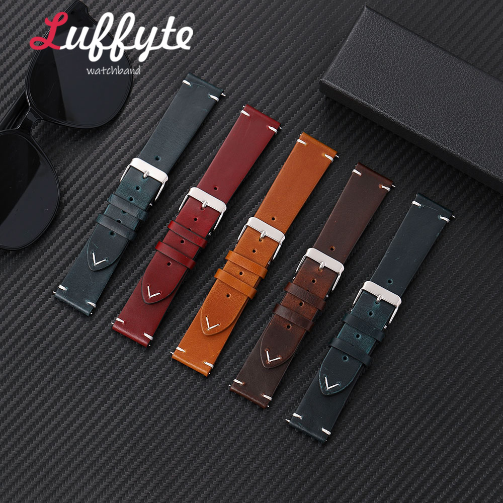 Men Retro Oil Wax Leather Stra - Mens Fashion In 1920 recension och pris