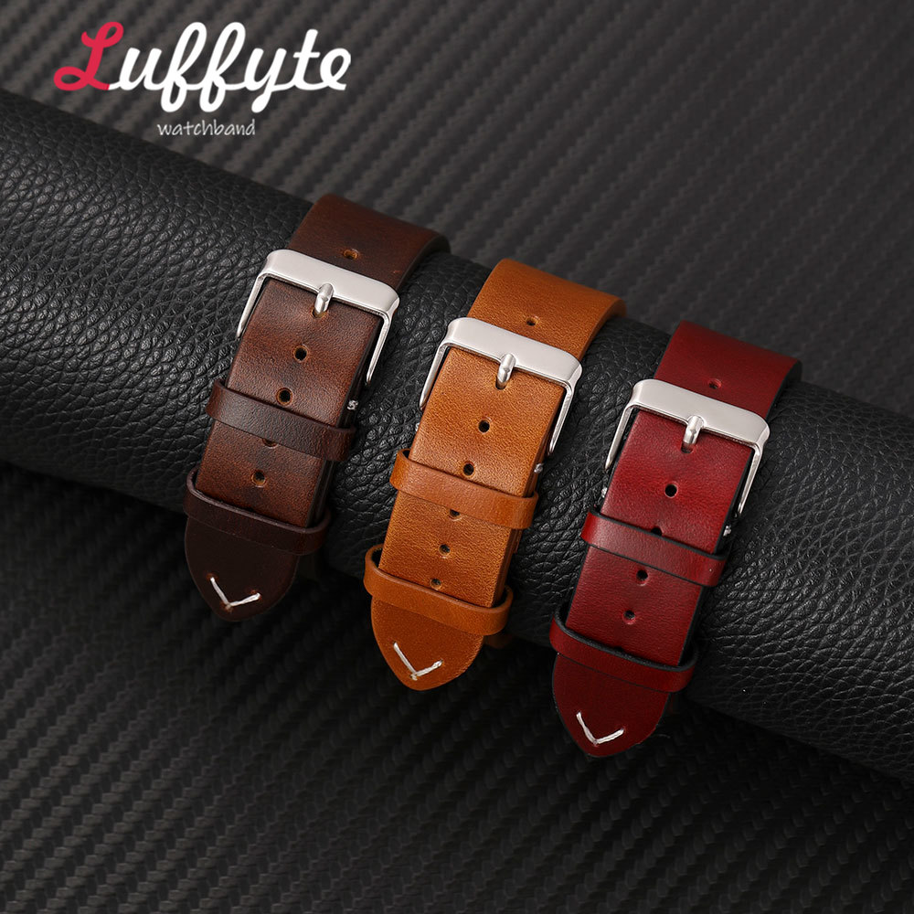 Men Retro Oil Wax Leather Stra - Mens Fashion In 1920 recension och pris