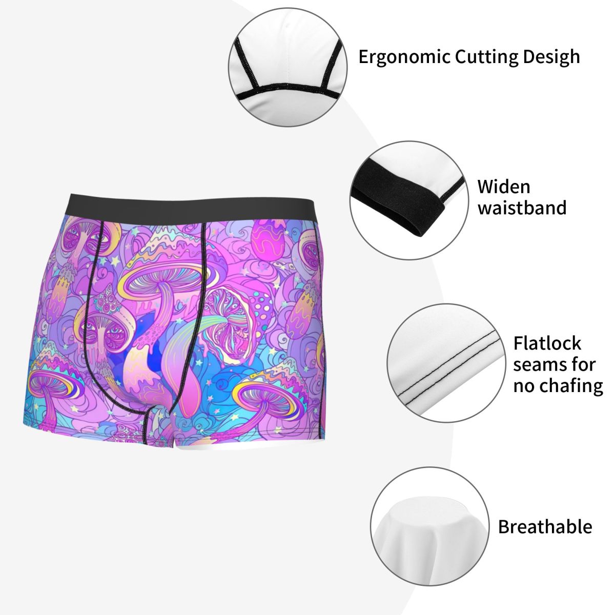 Male Fashion Psychedelic Magic - Men'S Fashion Underwear recension och pris