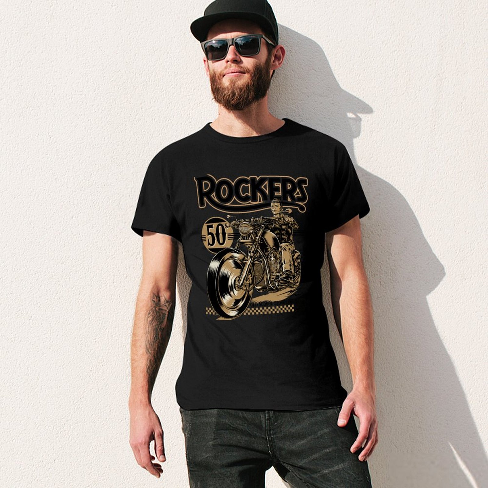Rockers 50s T-Shirt Summer Fas - Mens Fashion In The 50S recension och pris