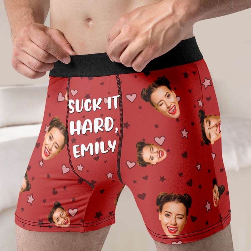 Custom Photo & Name Men's Boxe - Men'S Fashion Underwear recension och pris