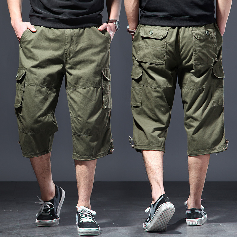 Men's Cotton 3/4 Pants Loose P - Men'S Fashion Overalls recension och pris