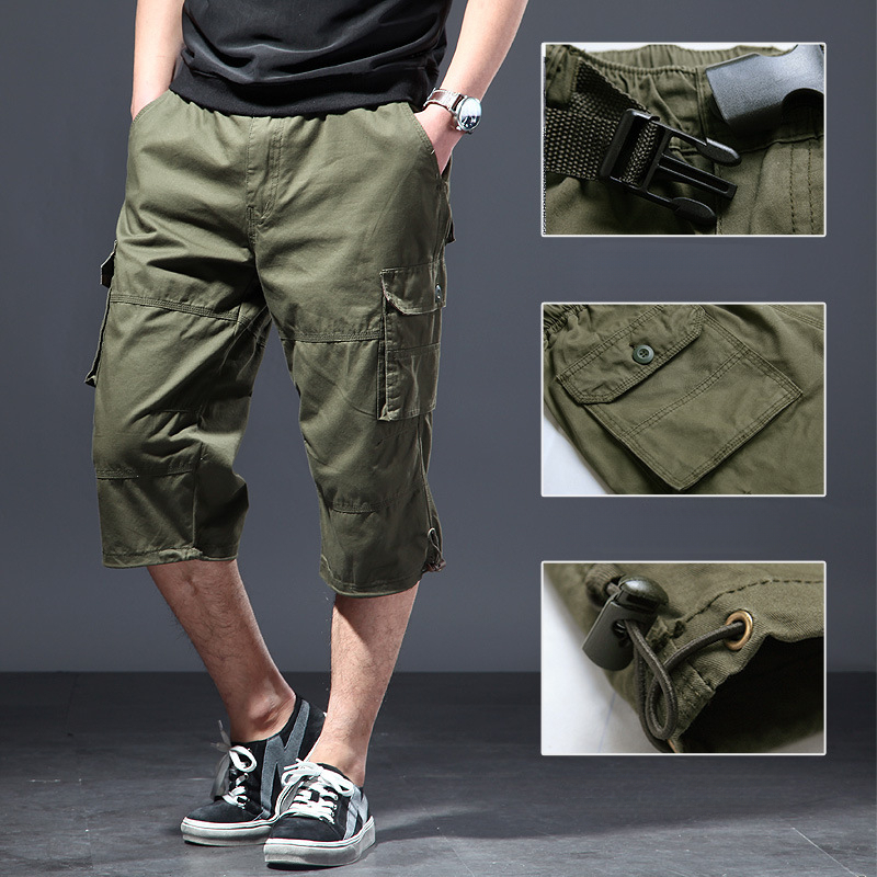 Men's Cotton 3/4 Pants Loose P - Men'S Fashion Overalls recension och pris