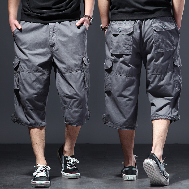 Men's Cotton 3/4 Pants Loose P - Men'S Fashion Overalls recension och pris