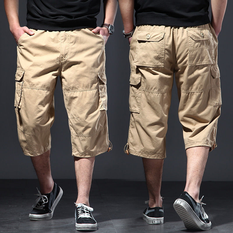 Men's Cotton 3/4 Pants Loose P - Men'S Fashion Overalls recension och pris