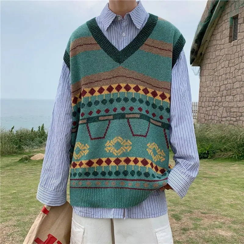Waistcoat Korean Fashion Knit  - Men'S Fashion Reviews recension och pris