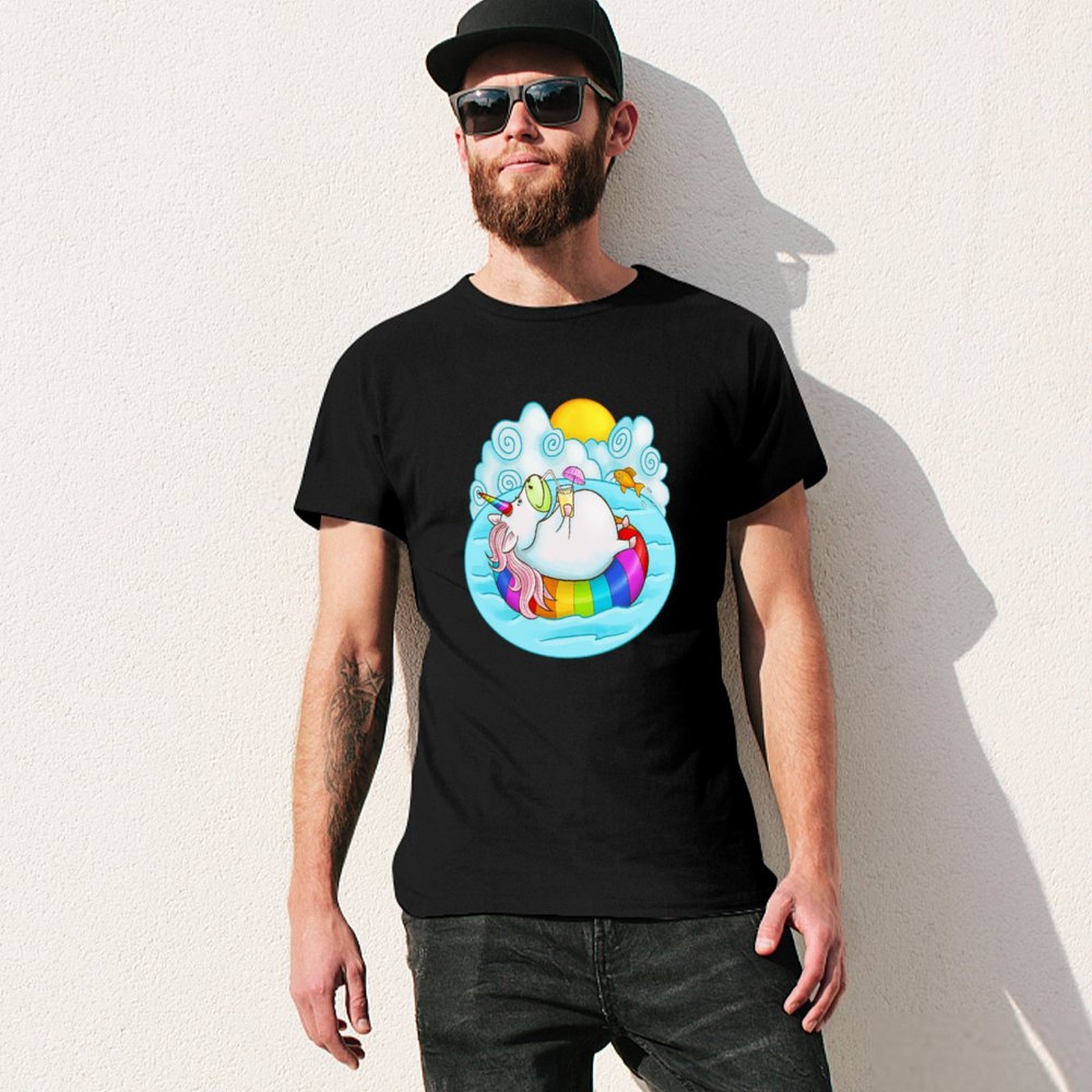 Unicorn on floatie drinking um - Men'S Fashion Umbrella recension och pris