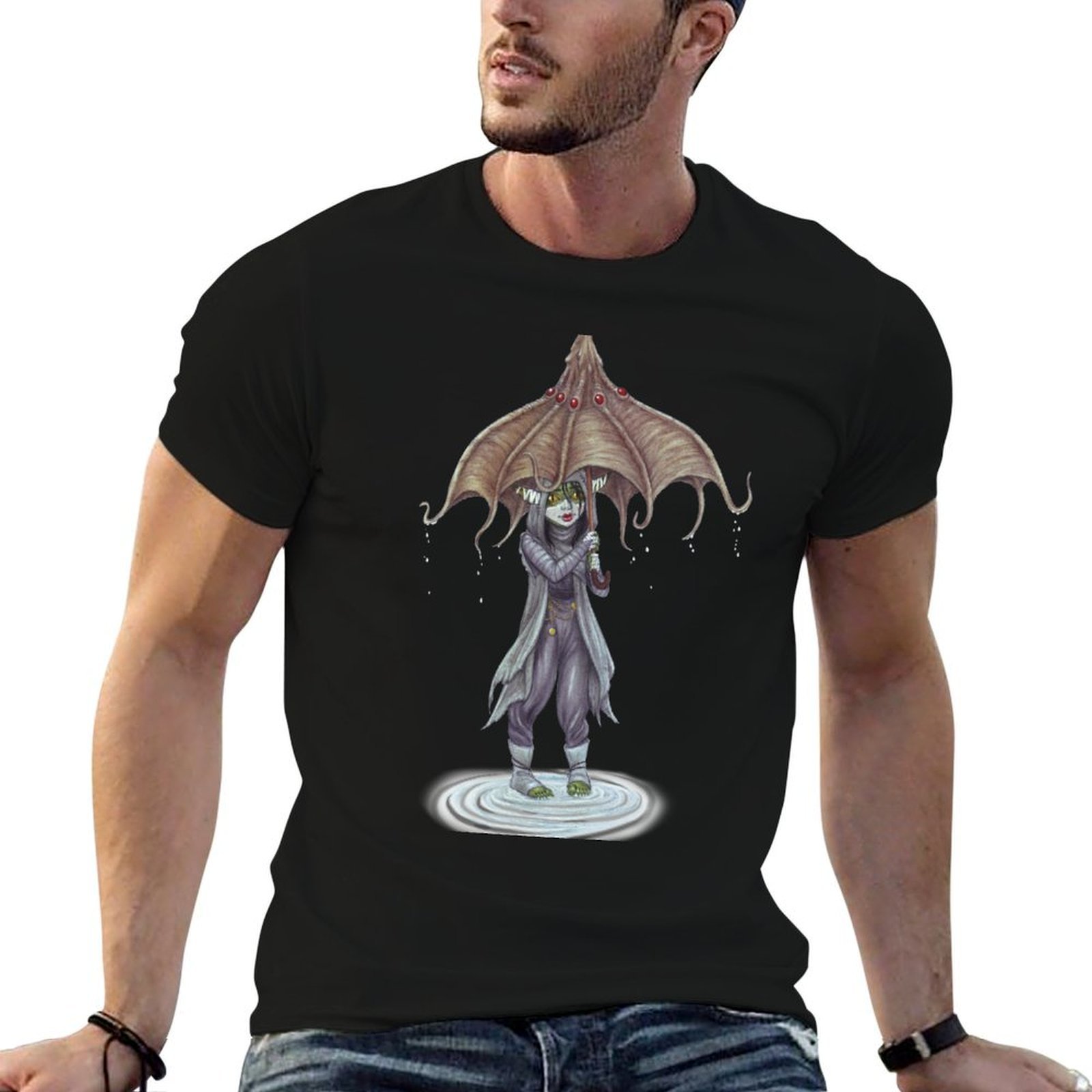 Nott n umbrella T-Shirt Casual - Men'S Fashion Umbrella recension och pris