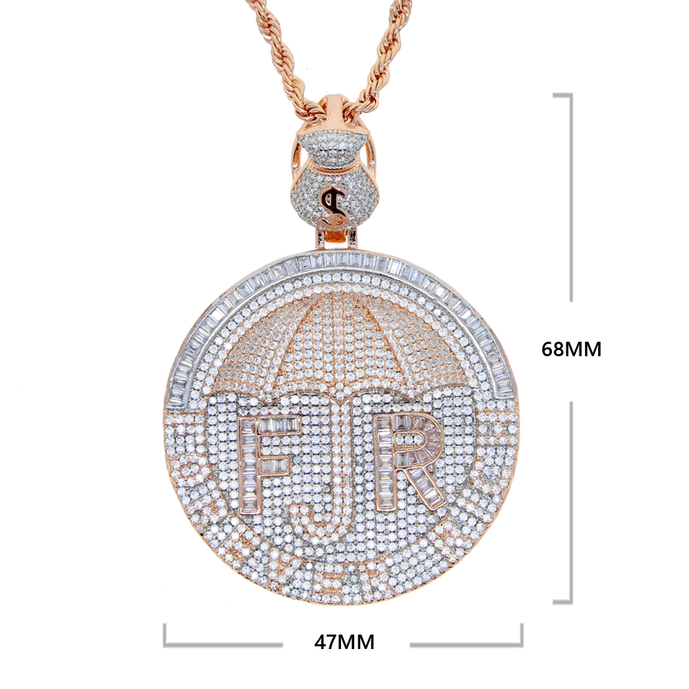 Iced Out Bling CZ Letter Forev - Men'S Fashion Umbrella recension och pris