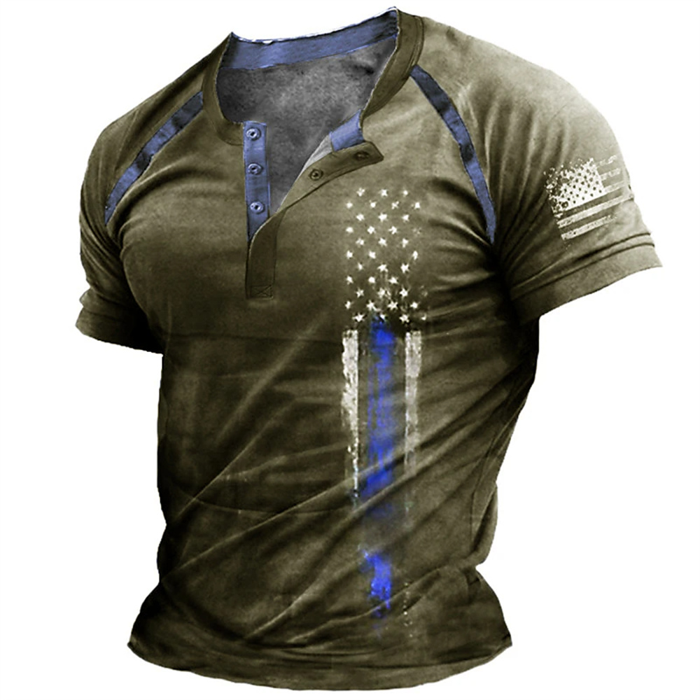 Funny 3D American Flag Print M - Men Fashion Vintage recension och pris