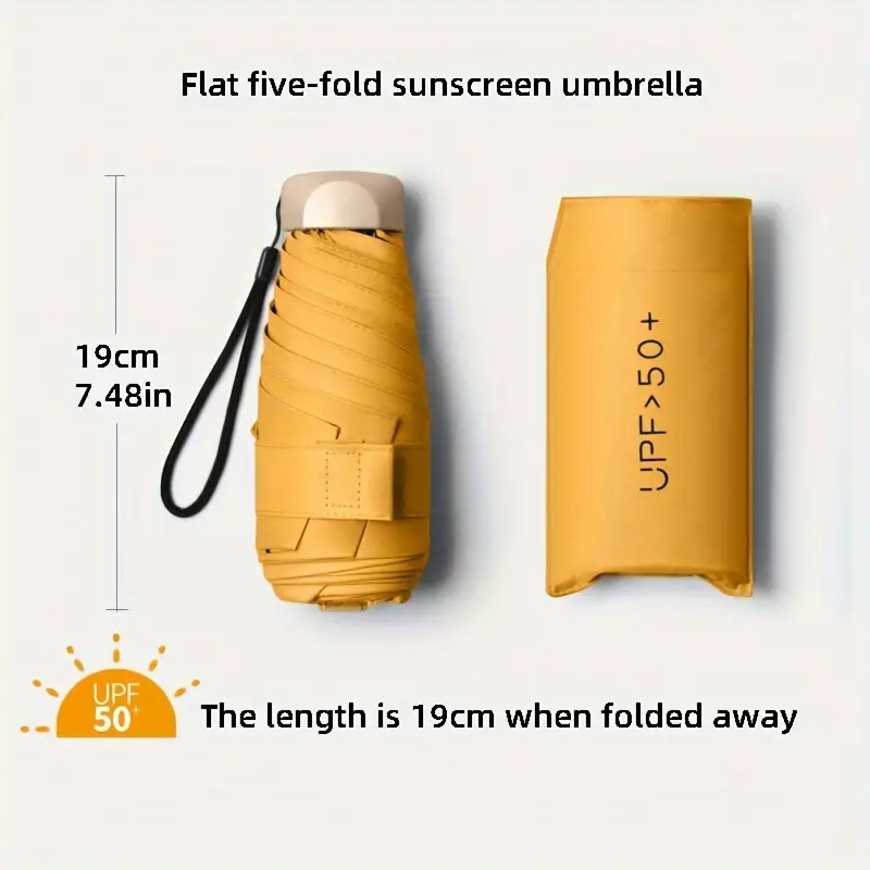 Small Folding Umbrella Sun Wom - Men'S Fashion Umbrella recension och pris