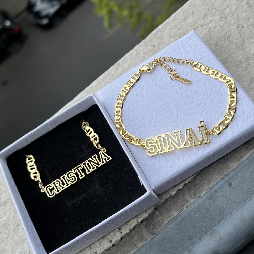DUOYING Custom Name Hollow Nec - Men'S Fashion Jewelry Bracelets recension och pris