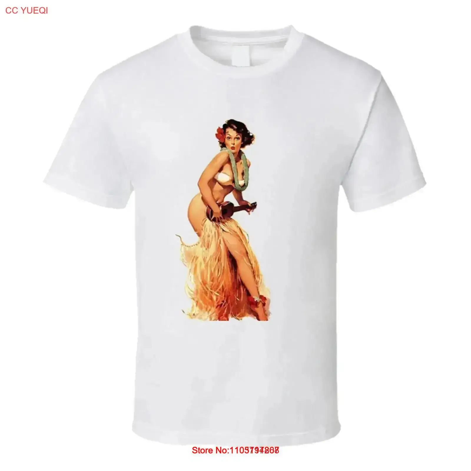 Retro T shirt Tiki Hula Girl U - Mens Fashion In The 50S recension och pris