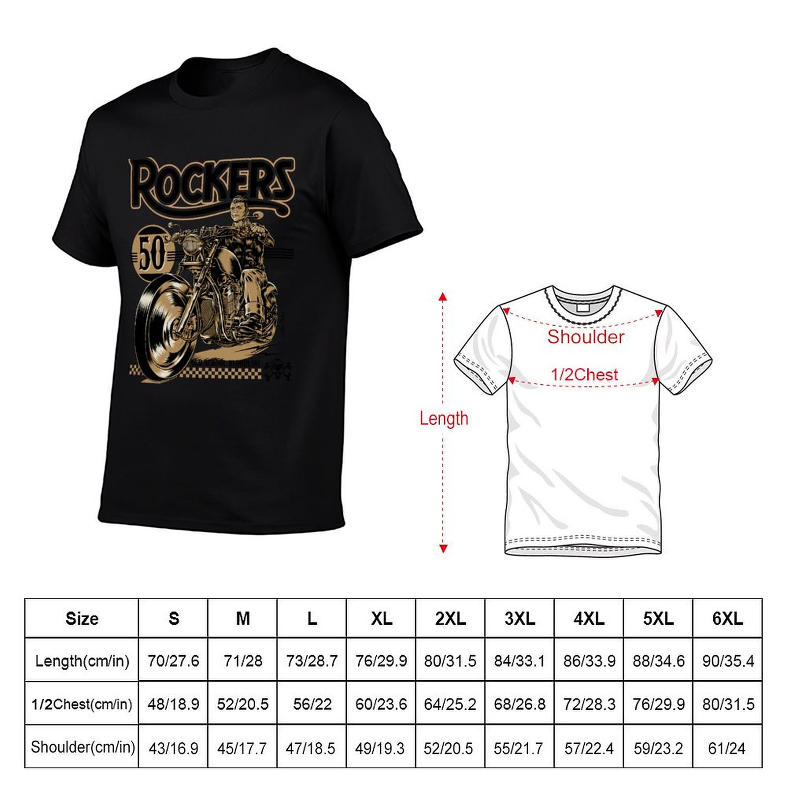 Rockers 50s T-Shirt Fashion Si - Mens Fashion In The 50S recension och pris