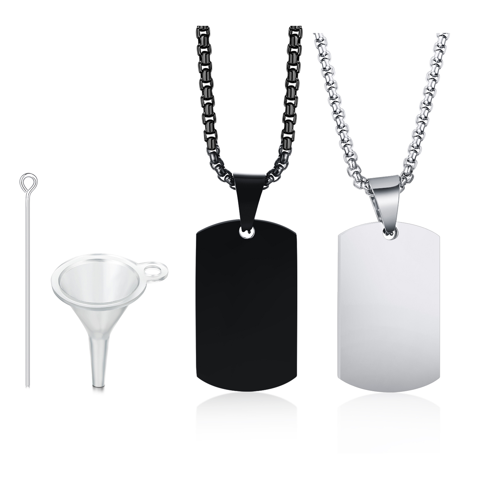 Men Dog Tag Urn Necklace,Stain - Mens Fashion In The 50S recension och pris