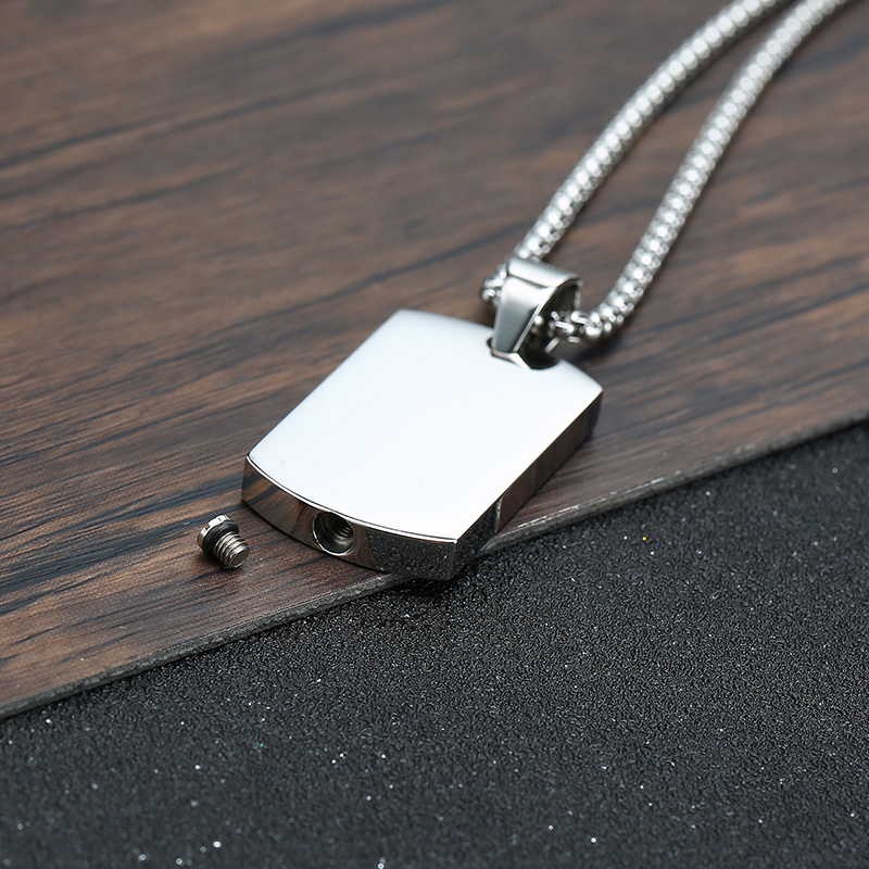 Men Dog Tag Urn Necklace,Stain - Mens Fashion In The 50S recension och pris