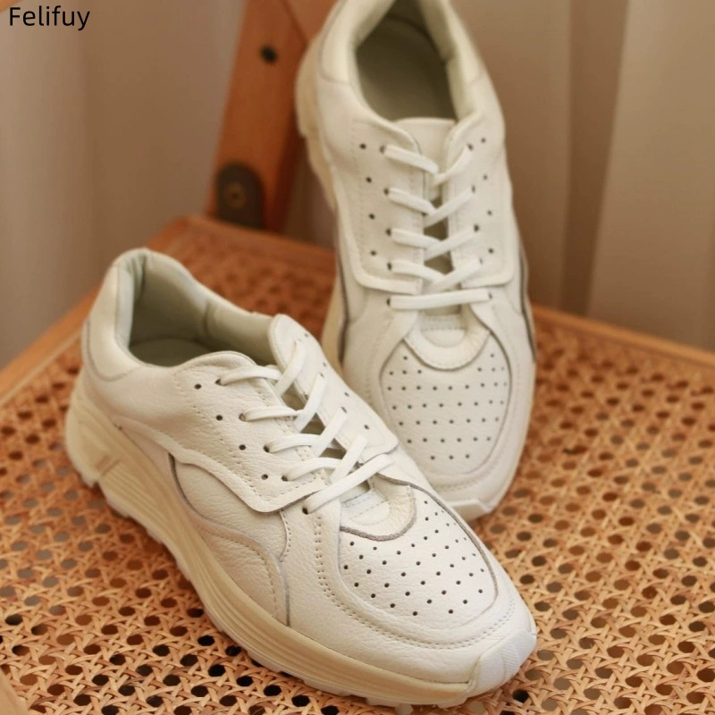 Round-toe Lace-up Casual White - Mens Fashion Week recension och pris