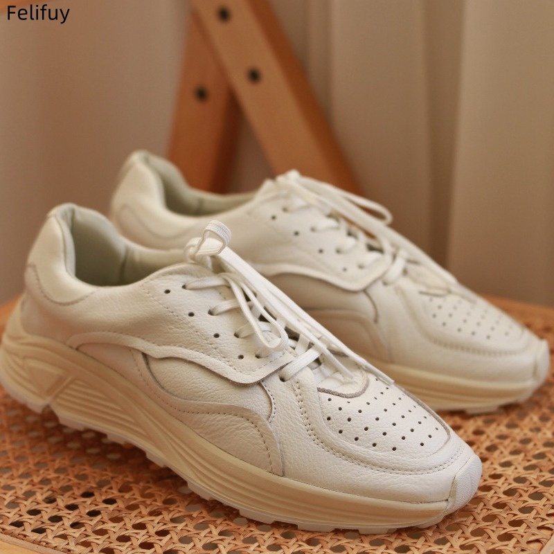 Round-toe Lace-up Casual White - Mens Fashion Week recension och pris