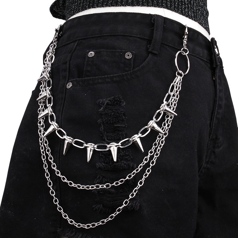 Hip Hop Punk Rock Metal Pants  - Men'S Fashion Overalls recension och pris