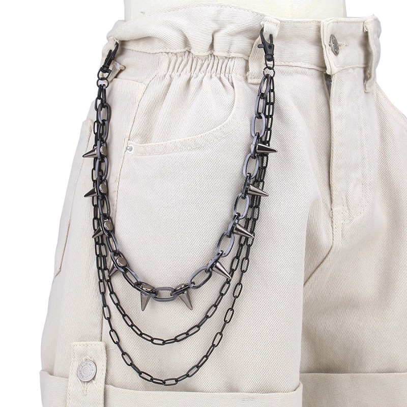 Hip Hop Punk Rock Metal Pants  - Men'S Fashion Overalls recension och pris
