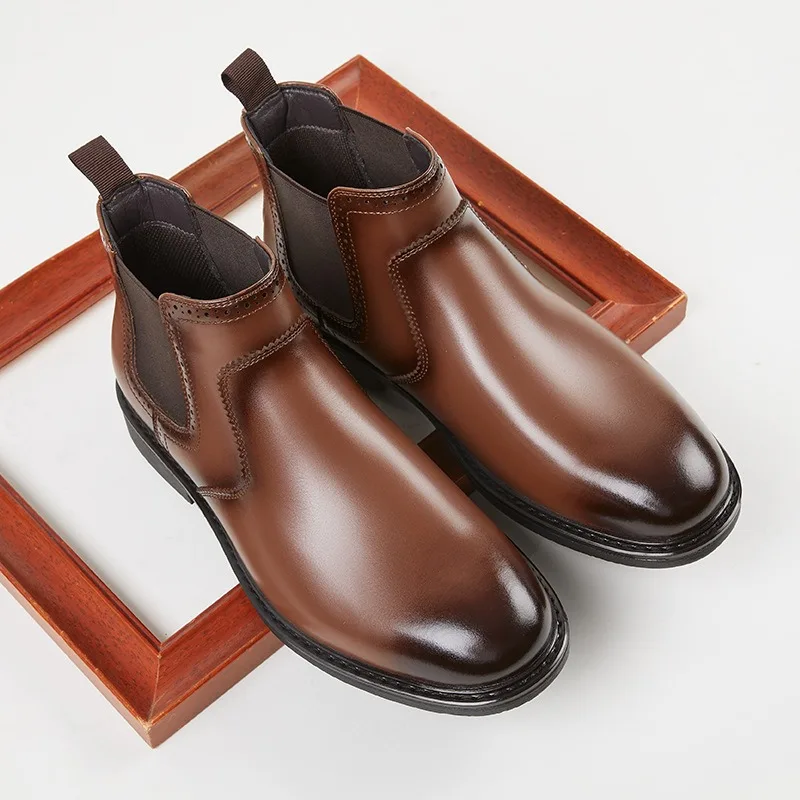 Vintage Mens Leather Oxford Bo - Men Fashion Vintage recension och pris
