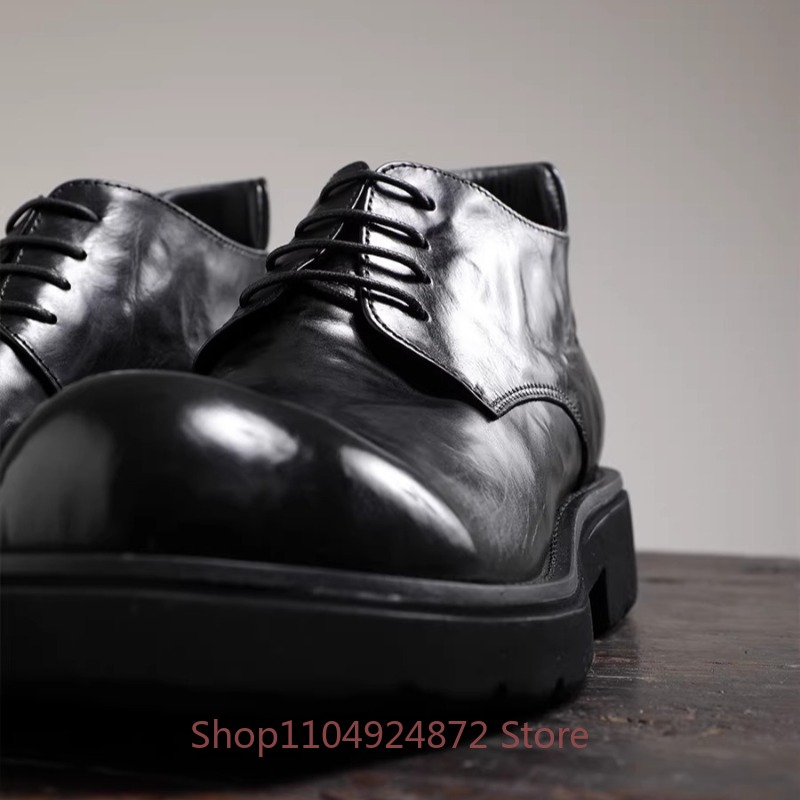Luxury Fashion Round Toe Derby - Men'S Fashion Formal recension och pris