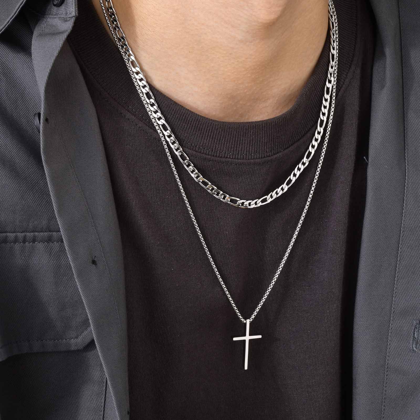 Trendy Cross Necklace for Men  - Mens Fashion In The 50S recension och pris