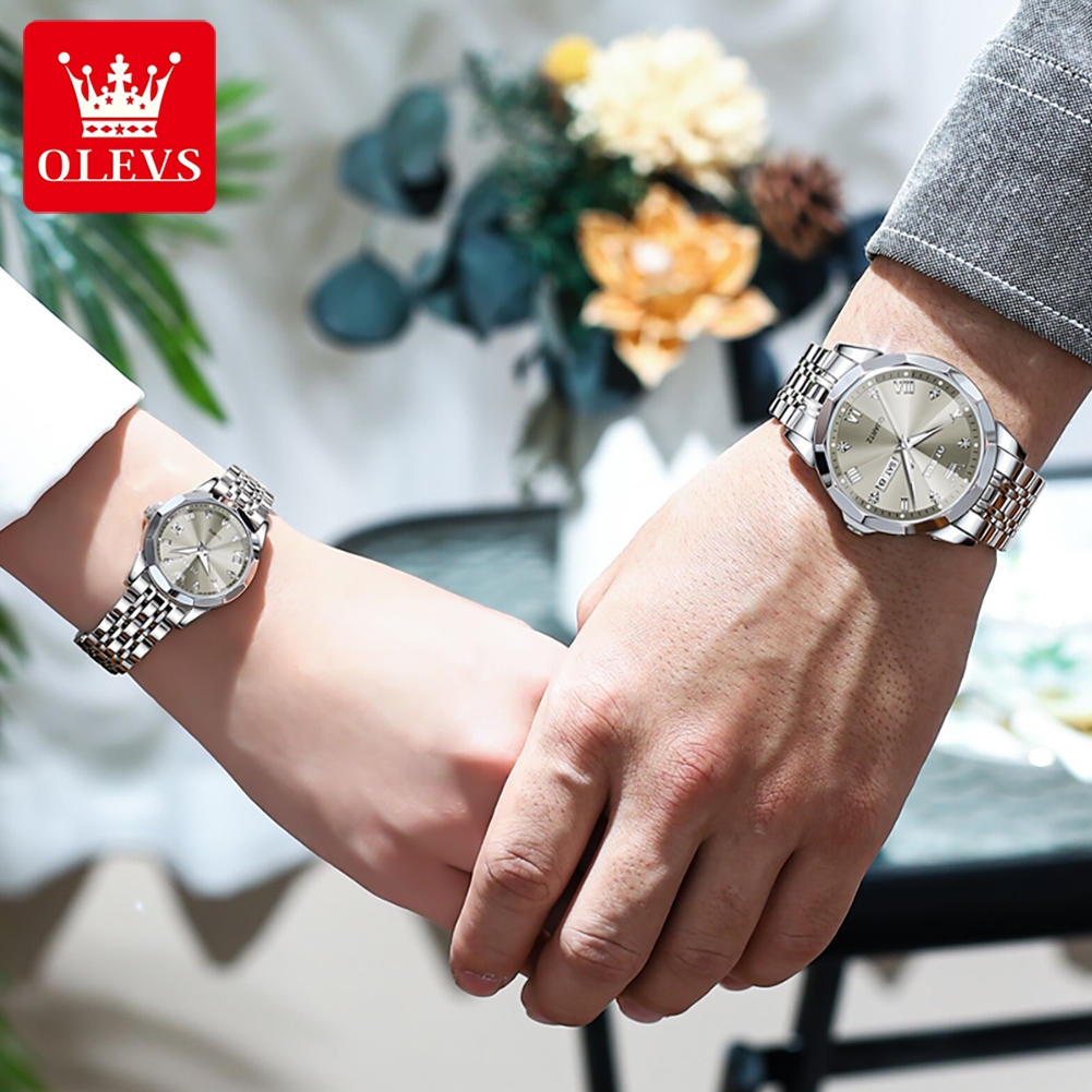 OLEVS Couple Watch Luxury Watc - Mens Fashion In 1920 recension och pris