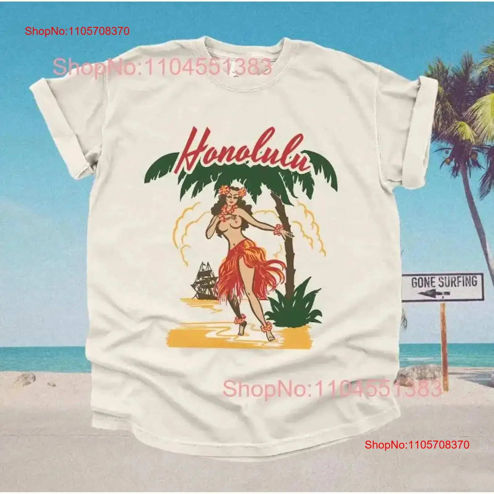 50s Honolulu Hawaiian T Shirt  - Mens Fashion In The 50S recension och pris