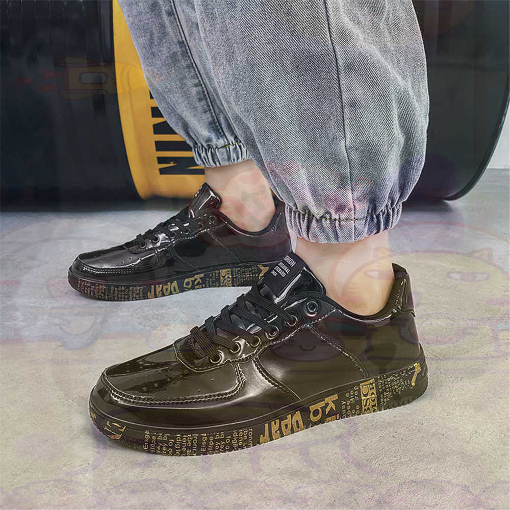 Round Foot Size 45 Sneakers Wh - Men'S Fashion All Black Outfit recension och pris