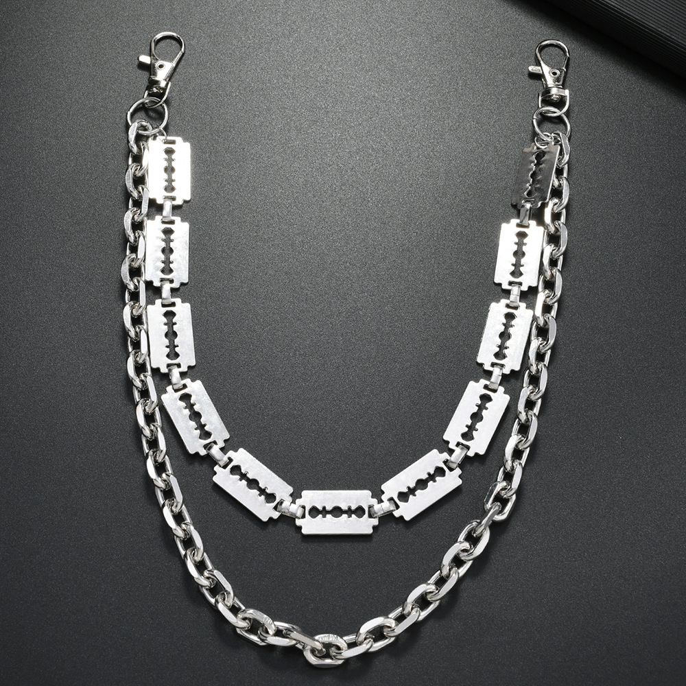 Punk Metal Chain Keychains for - Men'S Fashion Overalls recension och pris