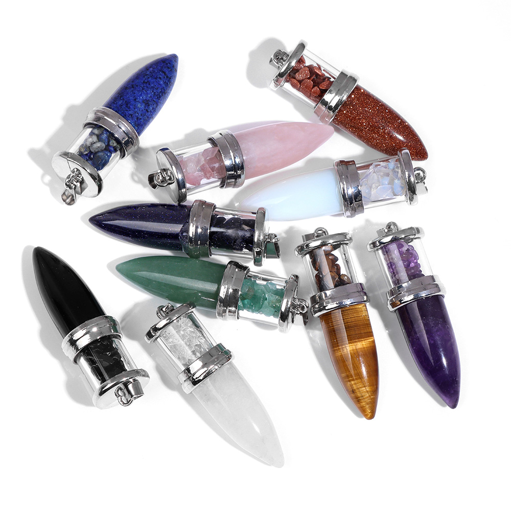 1pc Bullet shape Stone Pendant - Men'S Fashion Necklaces recension och pris