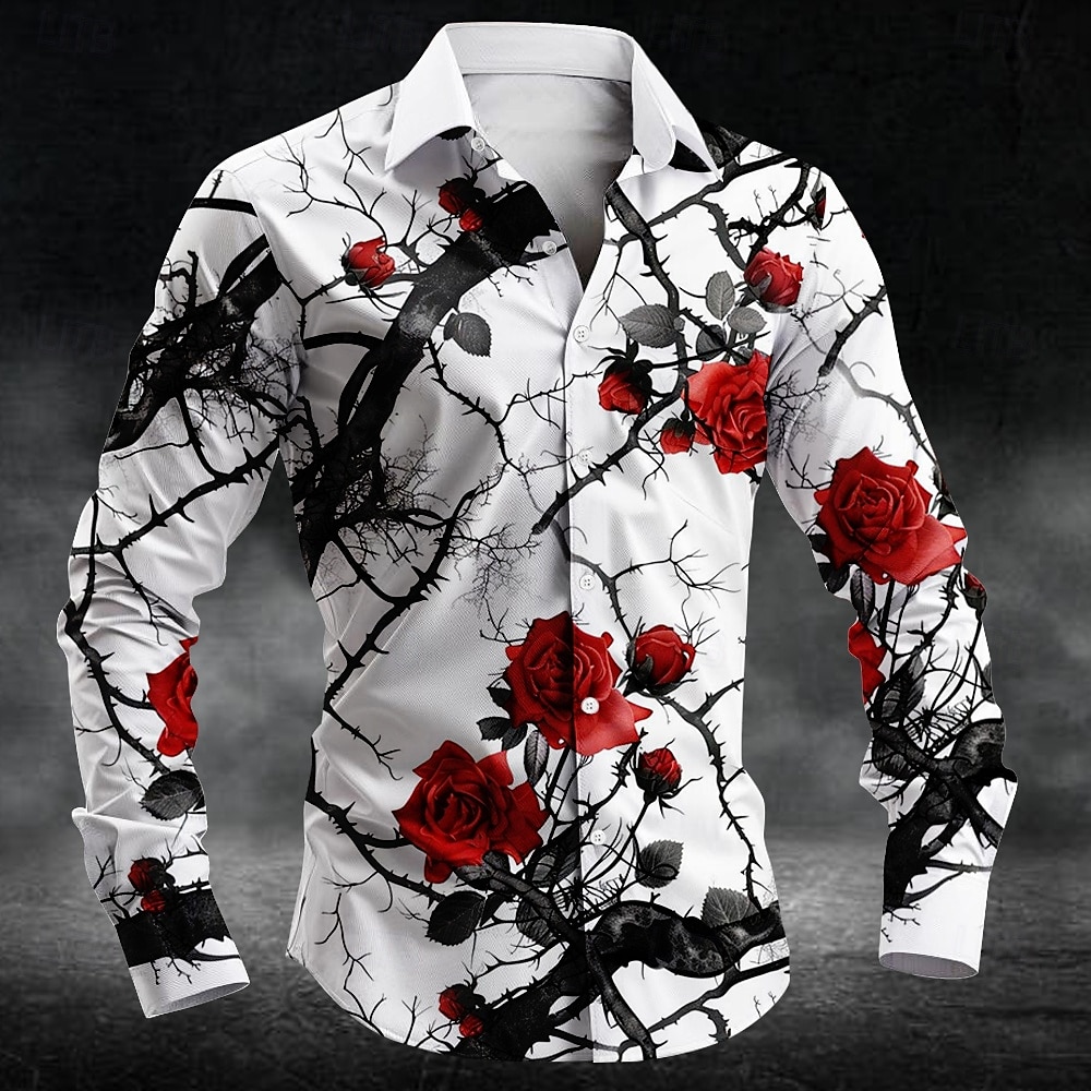 Fashion plum blossom pattern 3 - Mens Fashion Clothes recension och pris