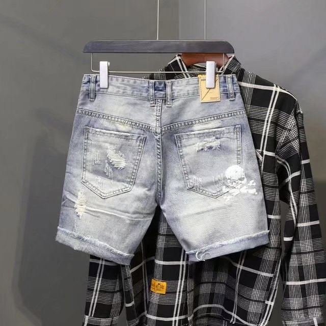 Summer Men's Worn Bead Hole Be - Men'S Fashion Overalls recension och pris